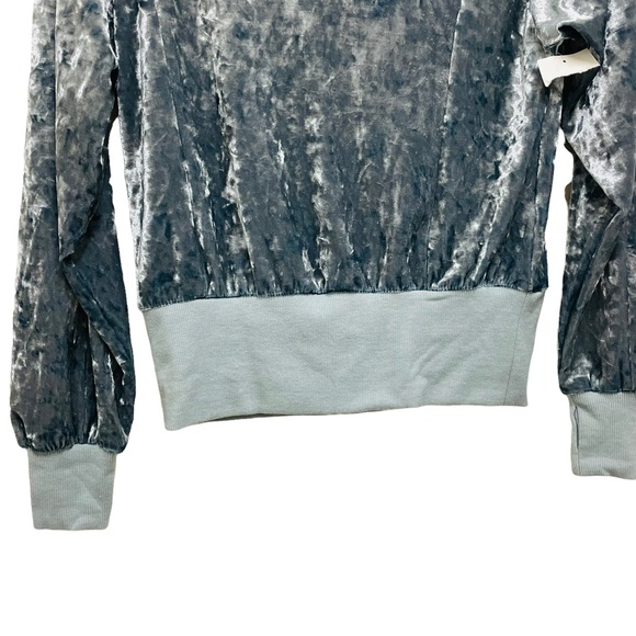 NEW HABITUAL GIRL Crushed Velvet Hoodie Size 14 Sweatshirt - Picture 4 of 7